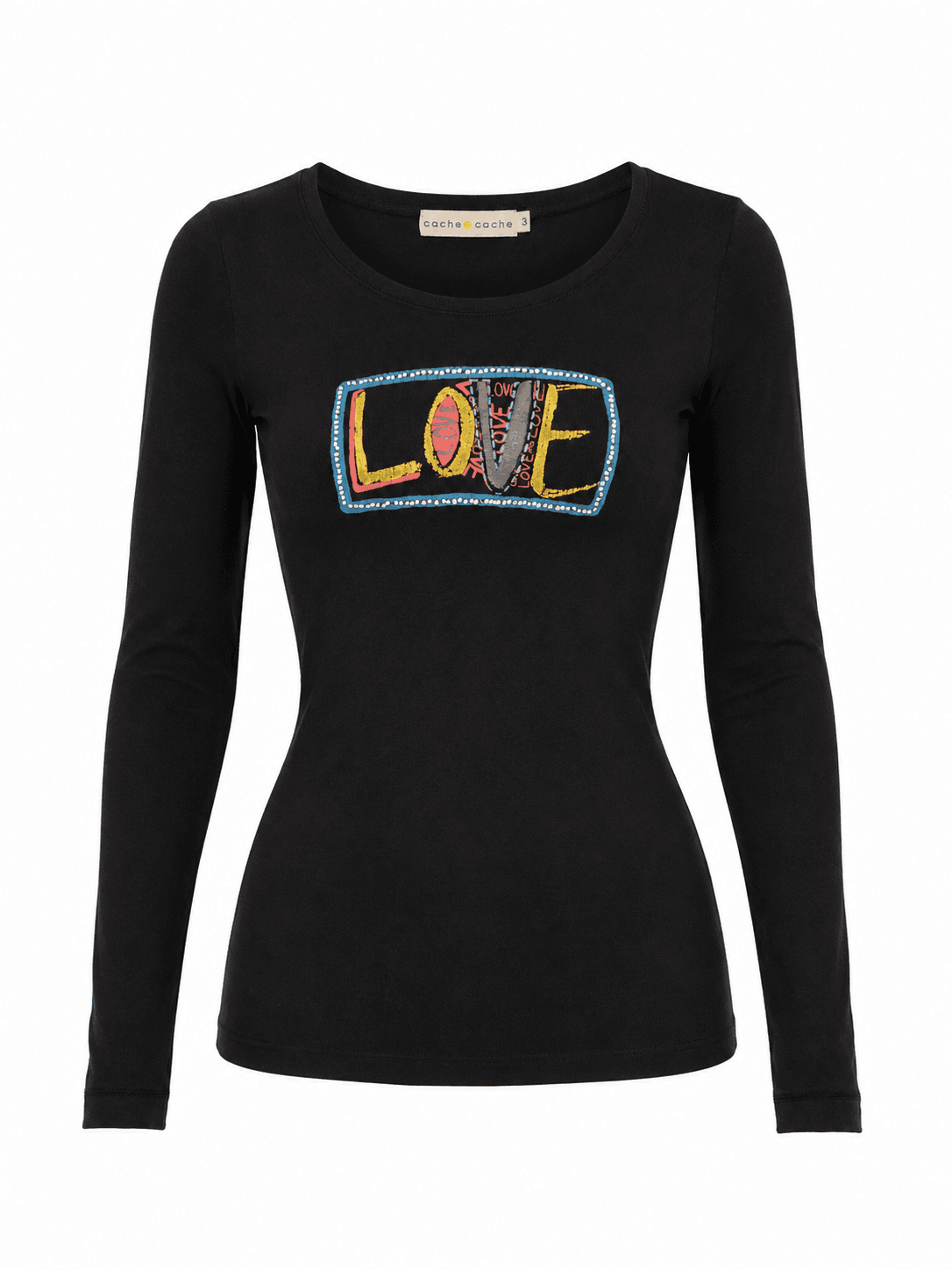  Love print Long Sleeve Top