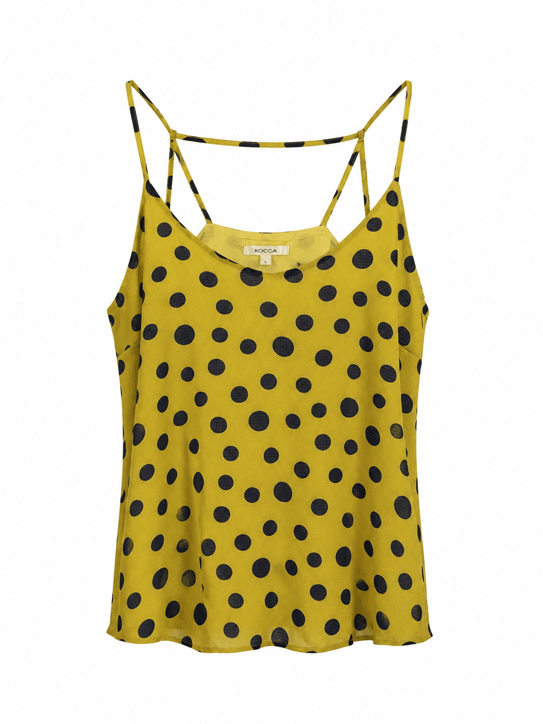 Chartreuse Polka Dot Top